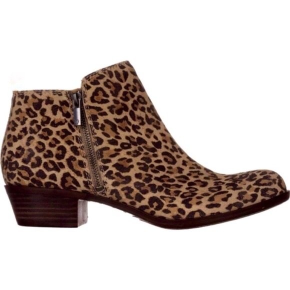 Lucky Brand Leopard Print Boots Real Hair Booties Mobwife - Picture 1 of 12